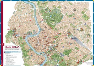 Charta Roma - Touristic Rome Map 