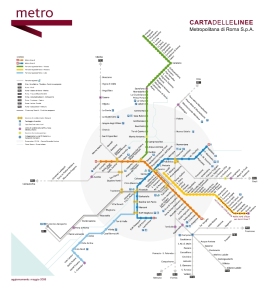 Map of Rome metro
